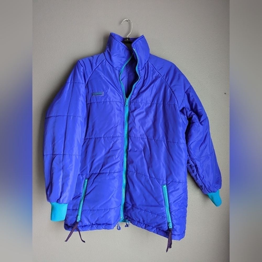 Vintage Columbia Jacket. Women's Columbia Jacket. Women's size Large. Reversible